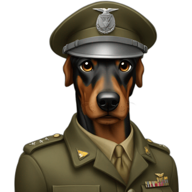 Ww2 soldier doberman emoji