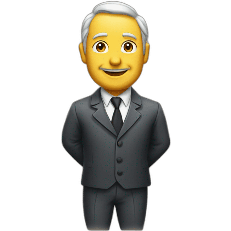 Monsieur prope de la pub emoji