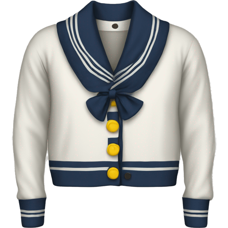 sailor collar cardigan  emoji