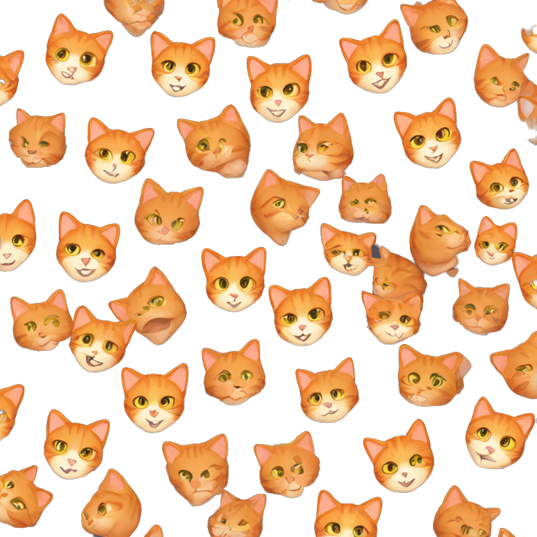 Orange cat emoji