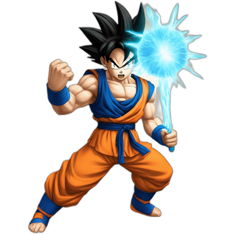 goku with kamehameha  emoji