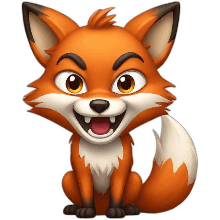 happy angry fox emoji