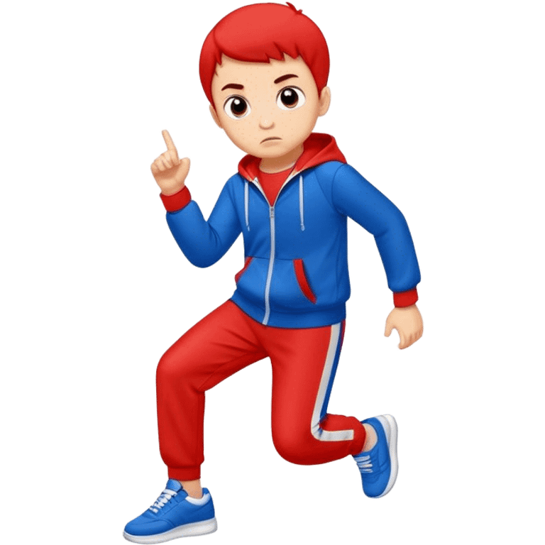 Boy in sporty outfit emoji