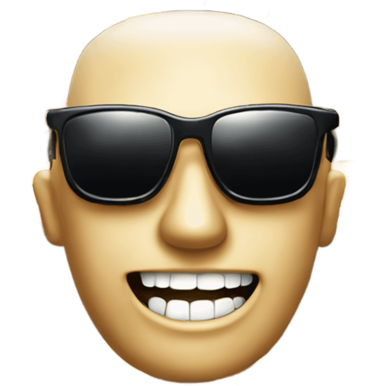 movie star with sunglases and shiny teeth that every tooth is replaced with a diamond emoji