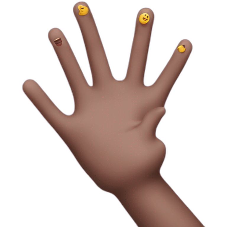 hands scrolling through tiktok emoji