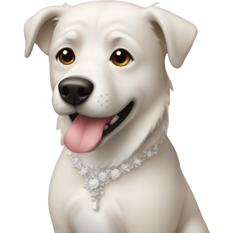 Dog geting married  emoji