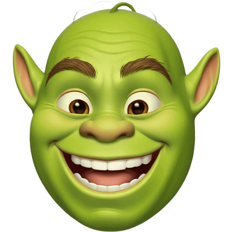 shrek laughing emoji