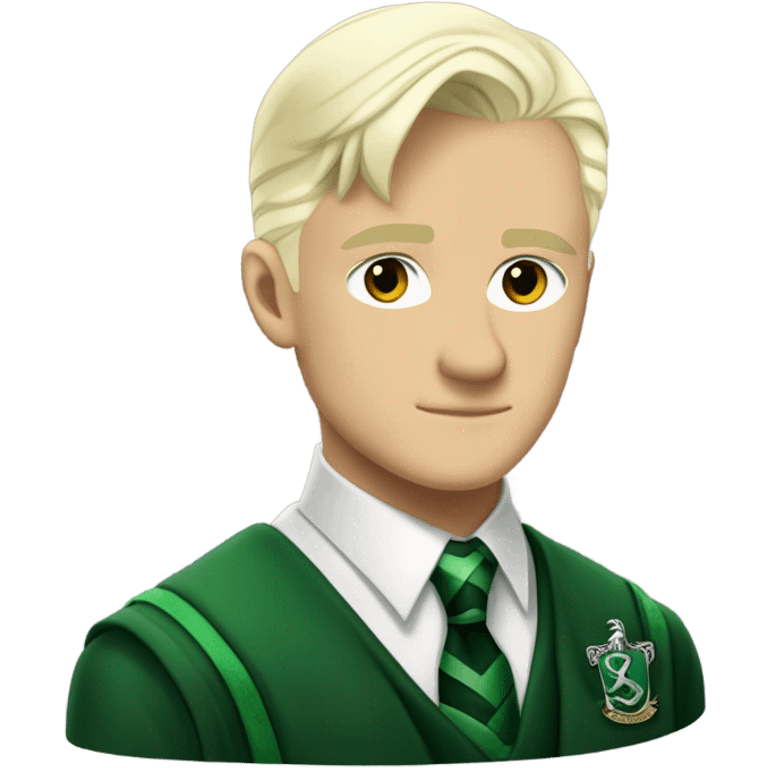 Draco Malfoy in Slytherin clothes emoji