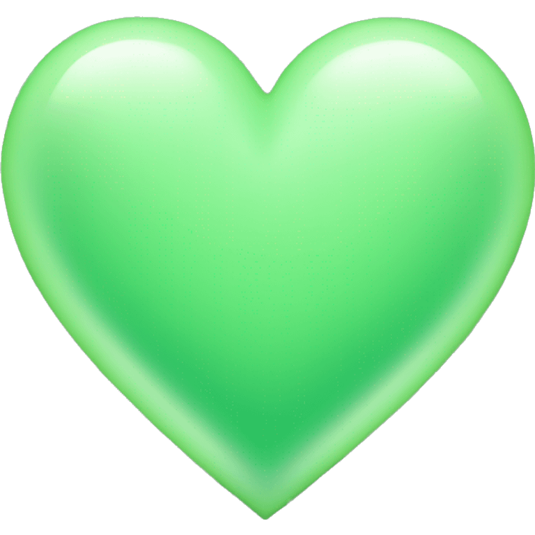 light green heart emoji