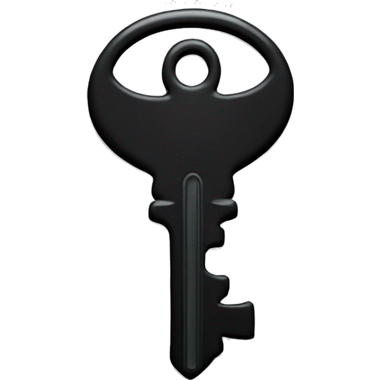 Black key with button  emoji