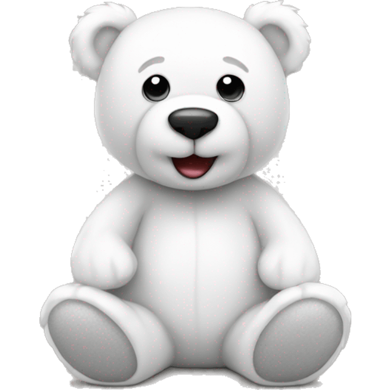 white teddy bear emoji