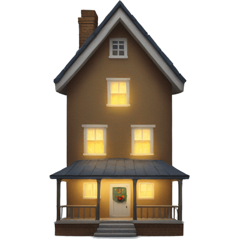 House with lights emoji