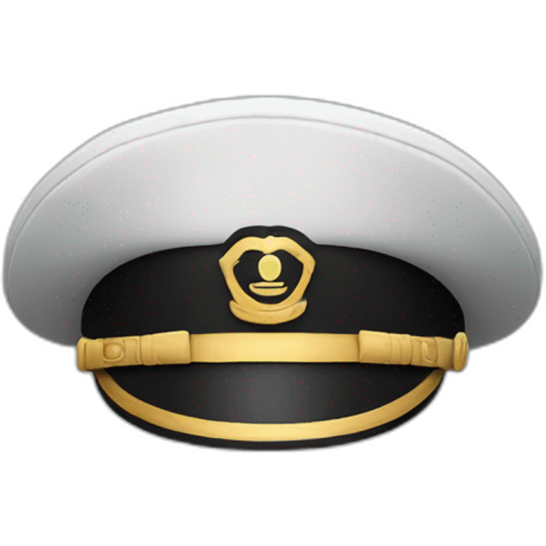 captain hat closeup alone minimal emoji