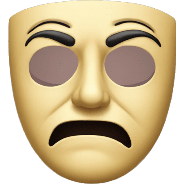 comedia del arte mask emoji