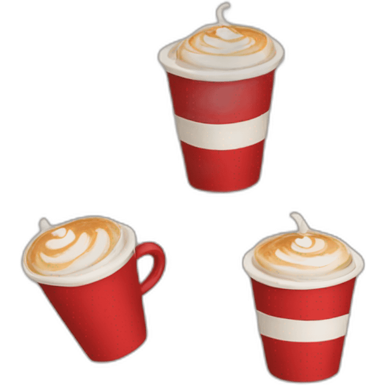 Coffee in a red cup emoji