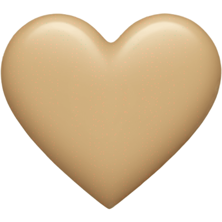 beige heart  emoji