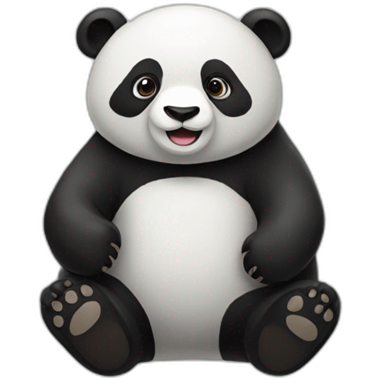 Panda with bear emoji