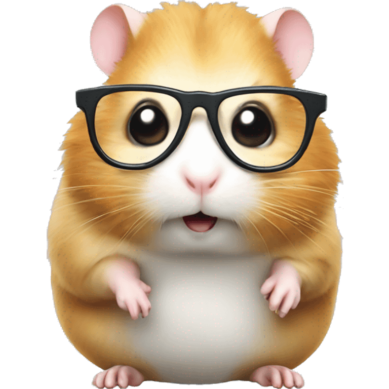 Hamster mit Brille  emoji