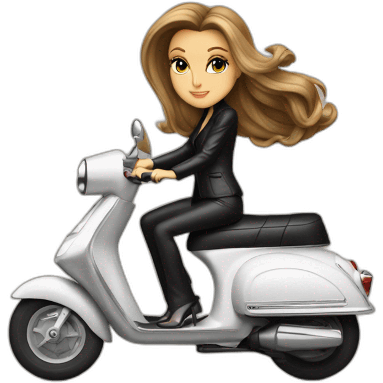 celine dion sur un scooter emoji