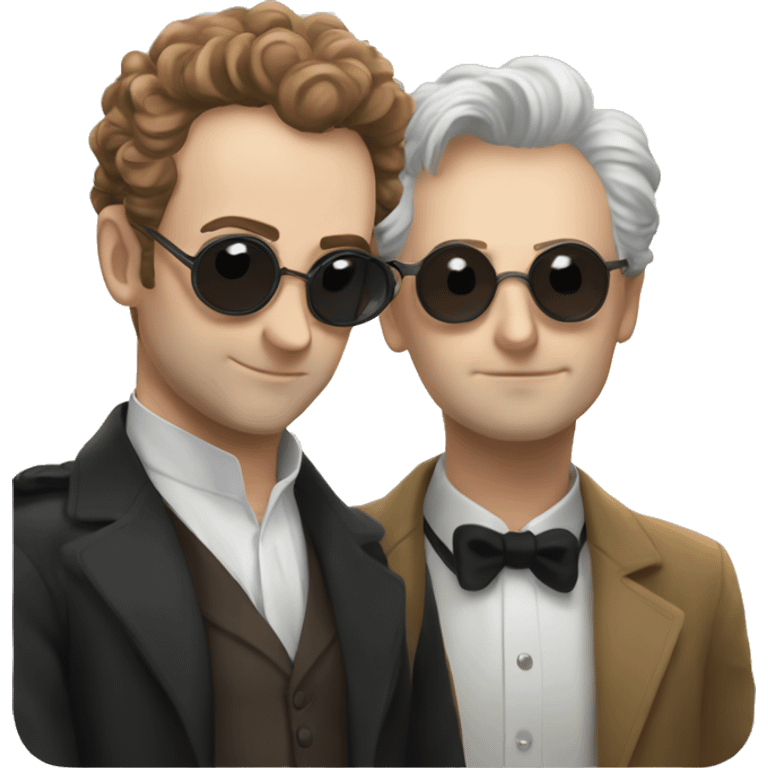 aziraphale and crowley emoji