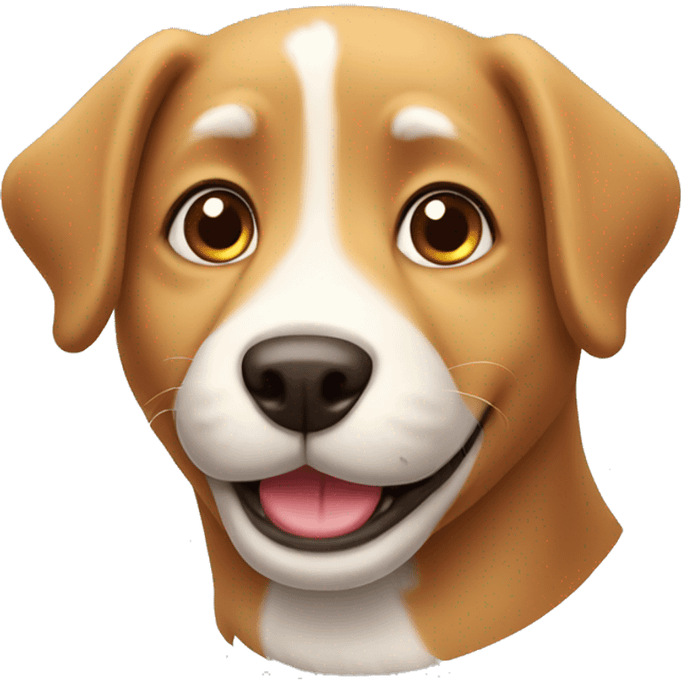 cute happy cartoon dog emoji