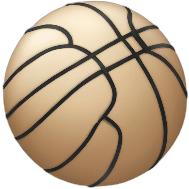 Ballon de basket qui sourit emoji