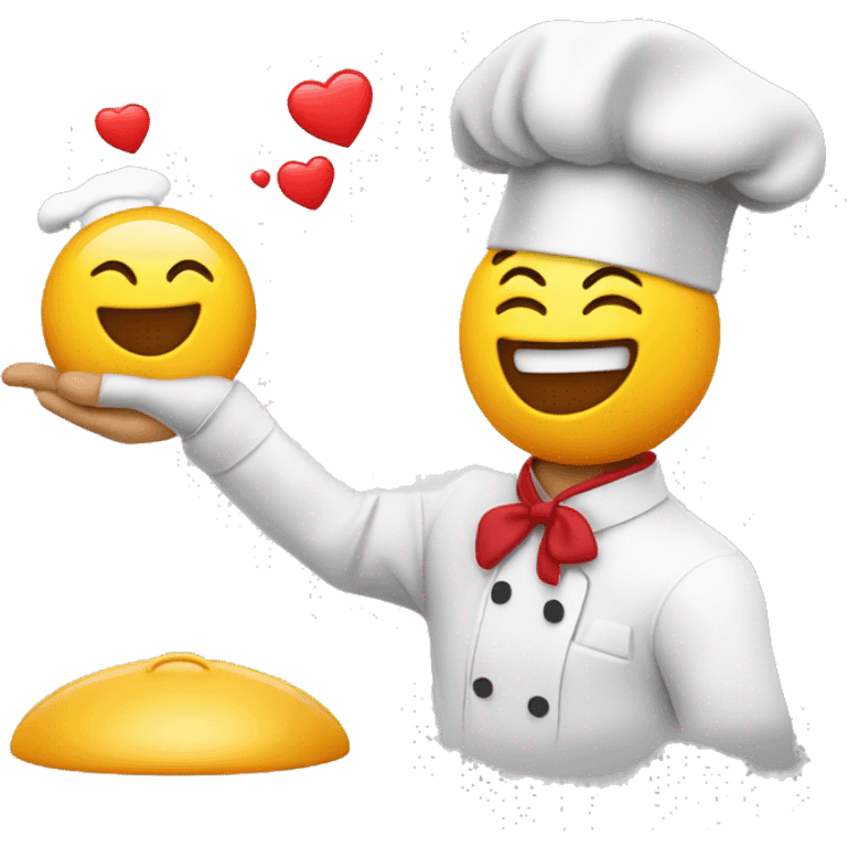 emoji blowing kiss with a chef’s hat  emoji