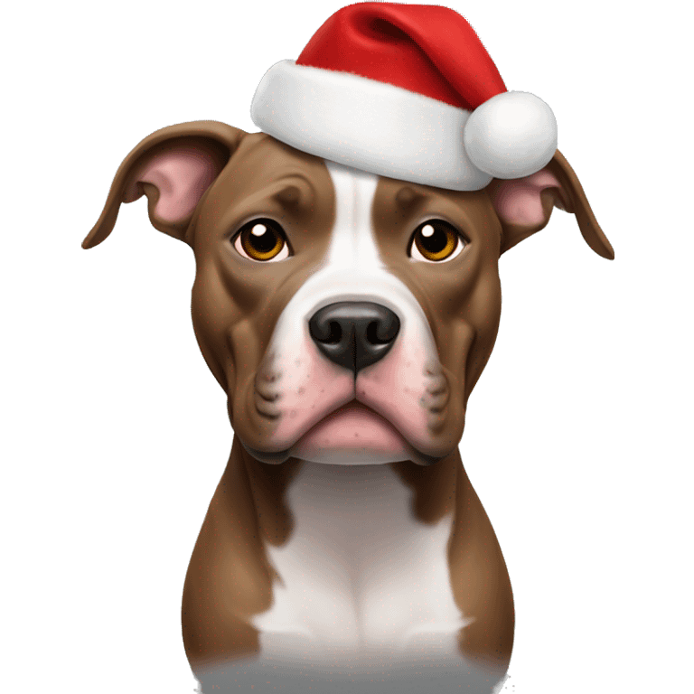 Pitbull christmas emoji