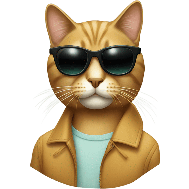 Cat with sunglasses emoji