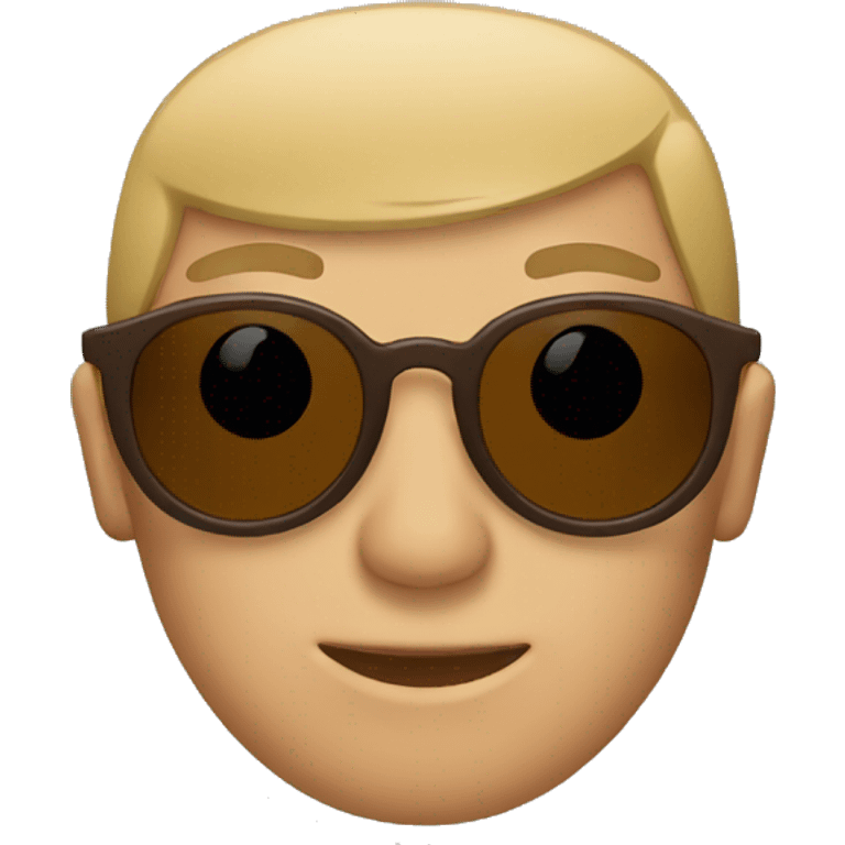 brown thin sunglasses emoji