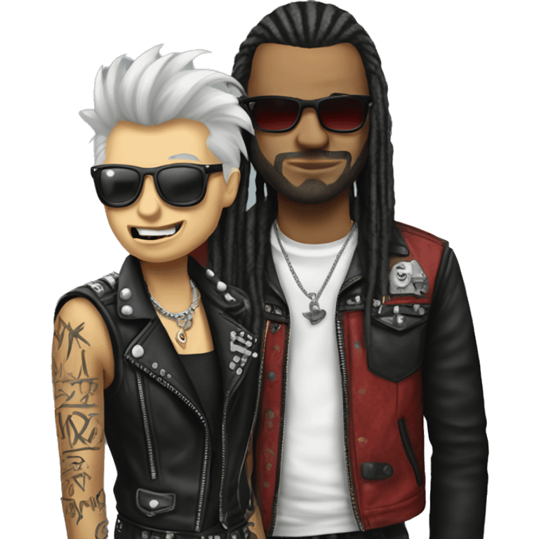 punk rocker with irocese harcut emoji