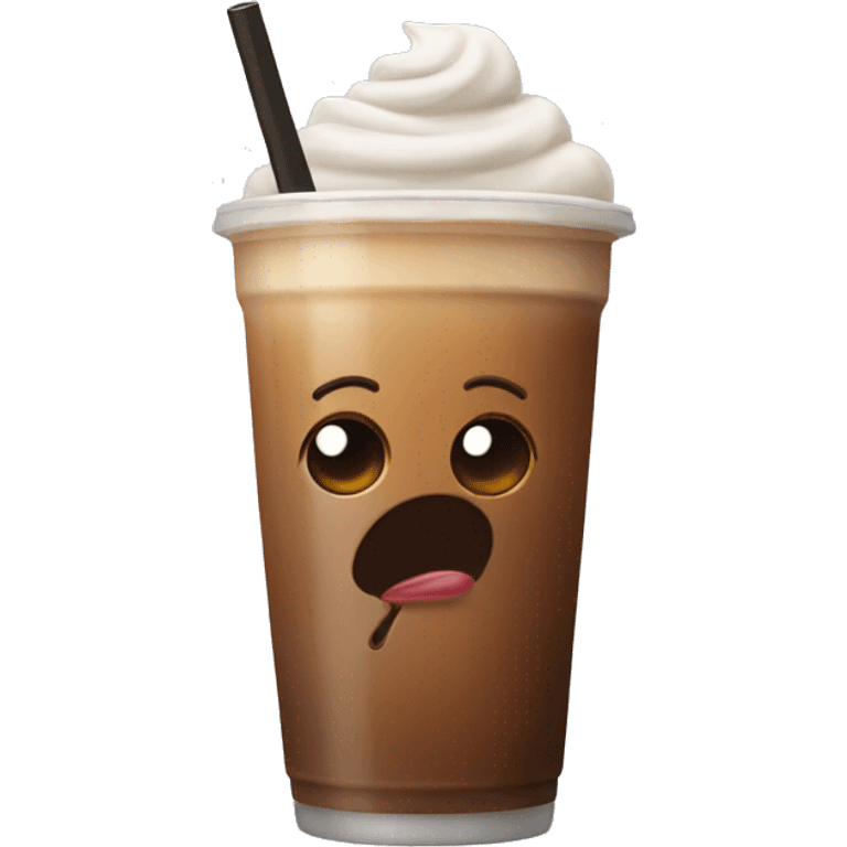 Iced coffee emoji