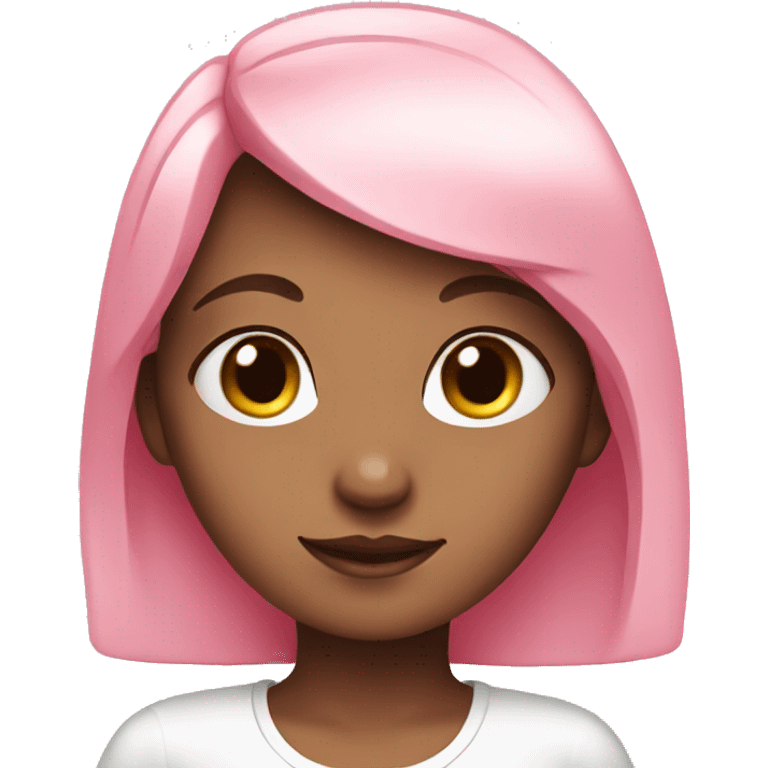 Cute clean pink girl emoji