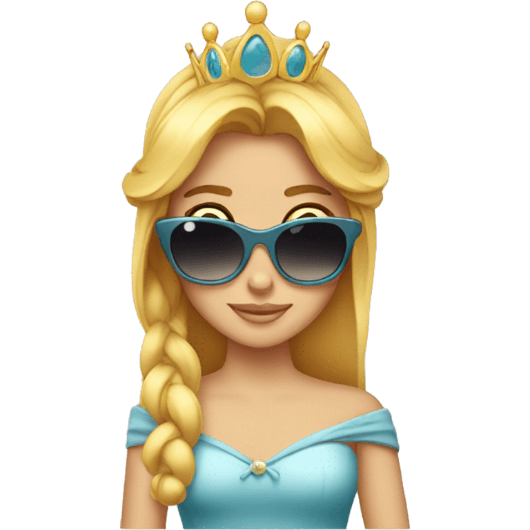 sunglass emoji princess  emoji