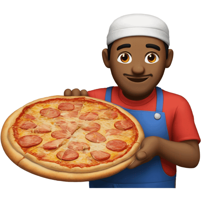 Cuban guy making pizza emoji