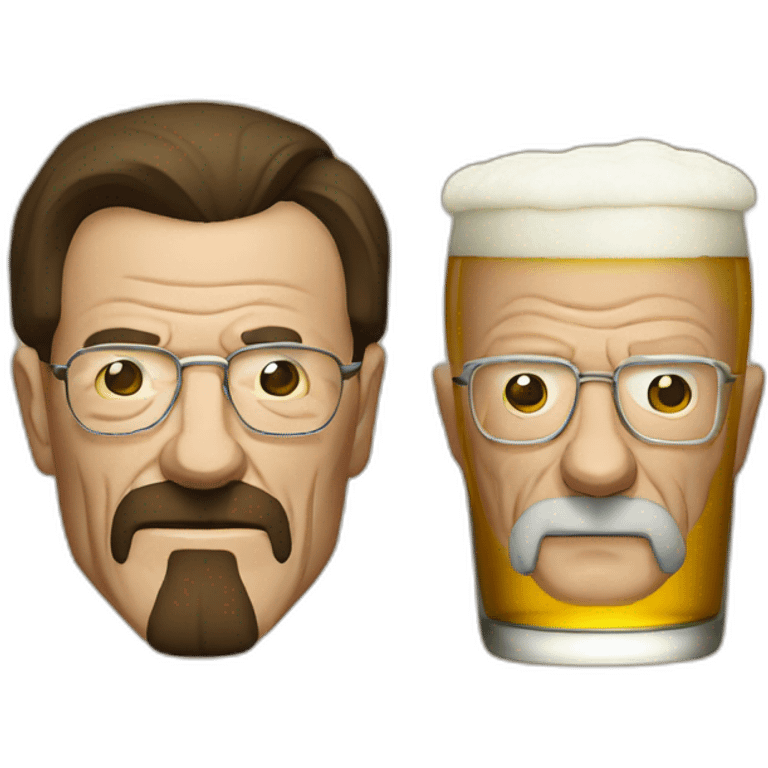 Walter White and beer emoji