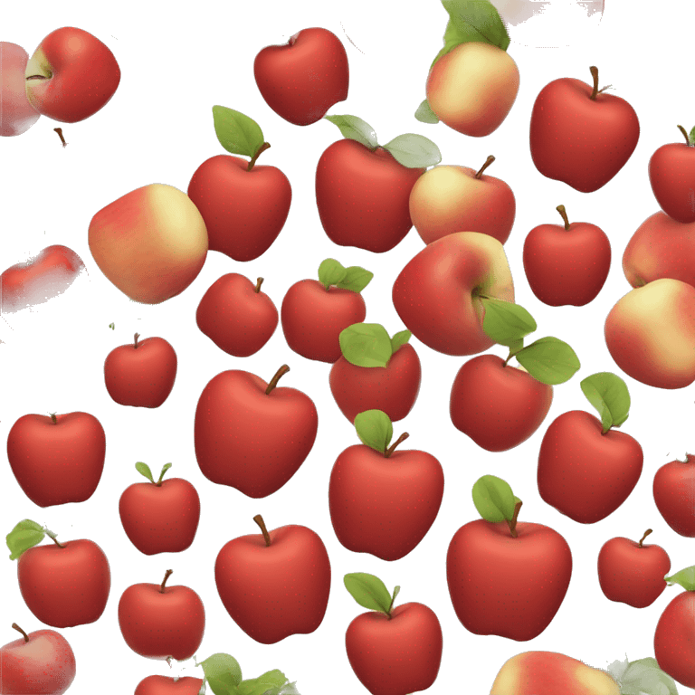 red apple shaped as a star emoji