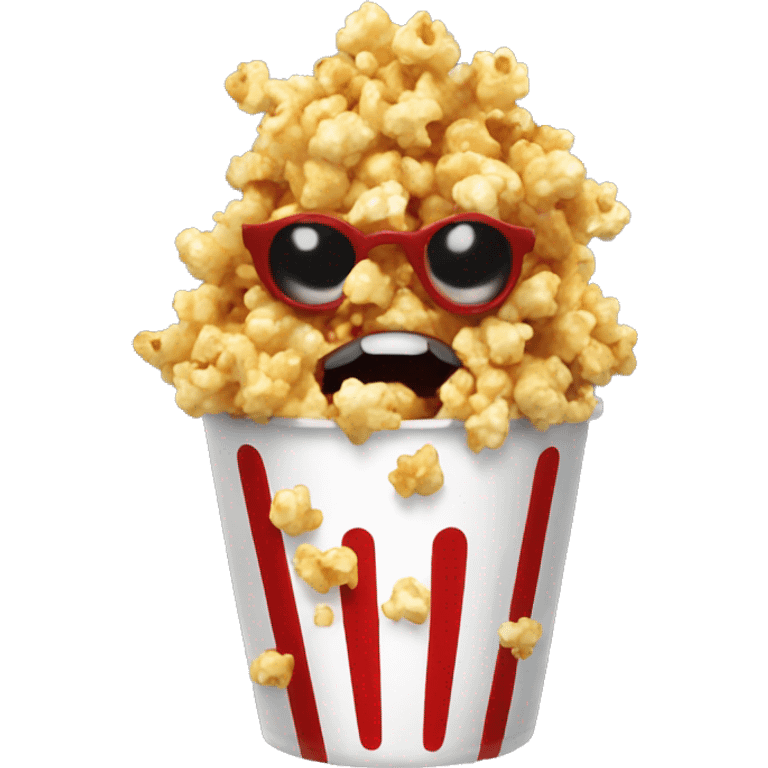 cool blood cry popcorn emoji