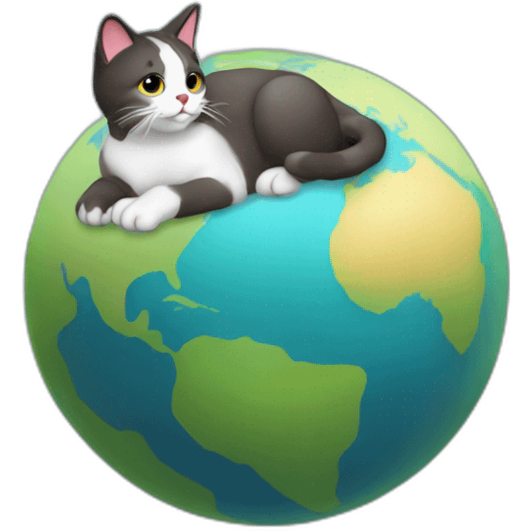 cat-sitting-on-a-globus emoji