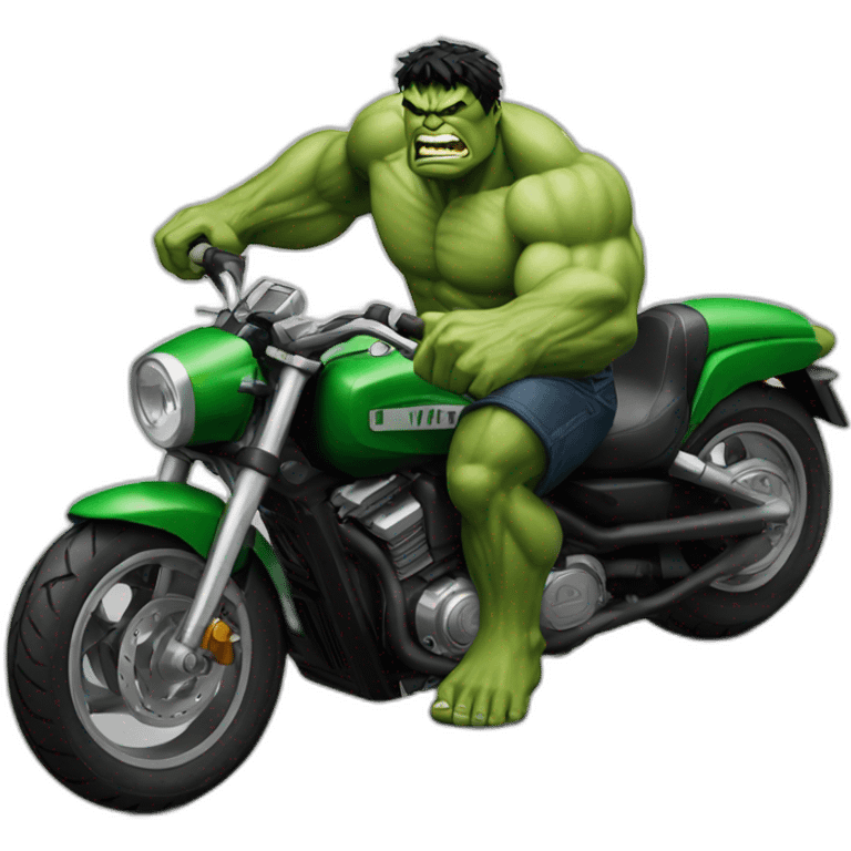 hulk en moto emoji