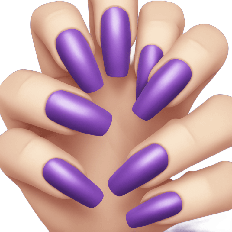 Purple nails emoji