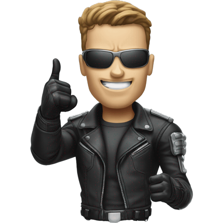 Terminator giving thumbs up emoji