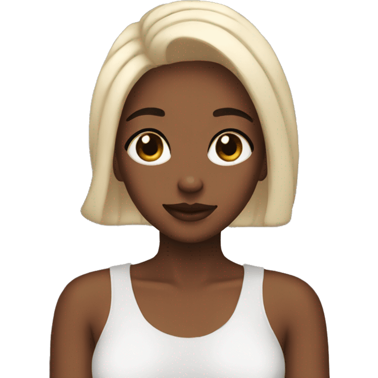 aesthetic girl with skincare  emoji