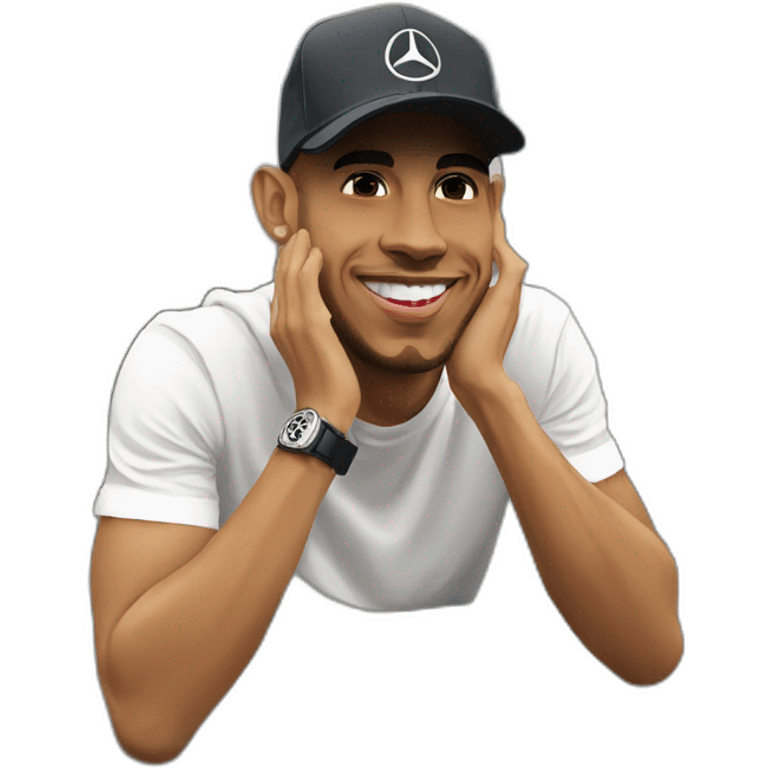 Lewis Hamilton avec 👍🏻 emoji