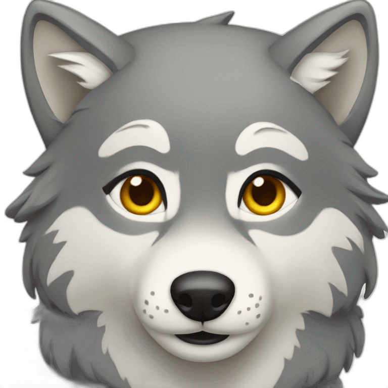 Female grey wolf  emoji