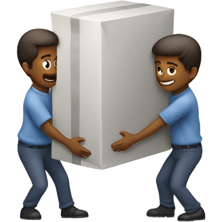 Two People Carrying a Large Object Together emoji