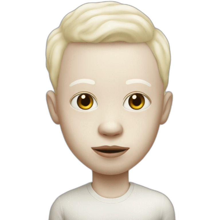 Un noir albinos emoji