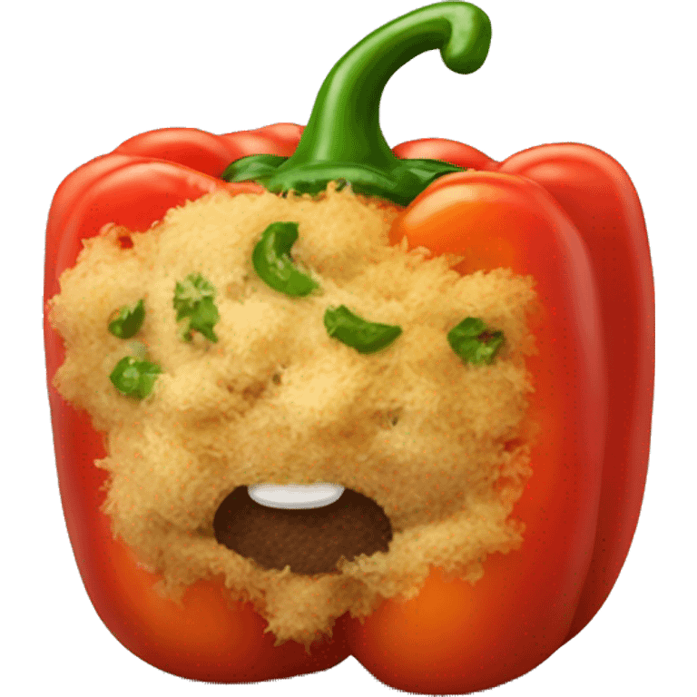 Stuffed pepper dish emoji