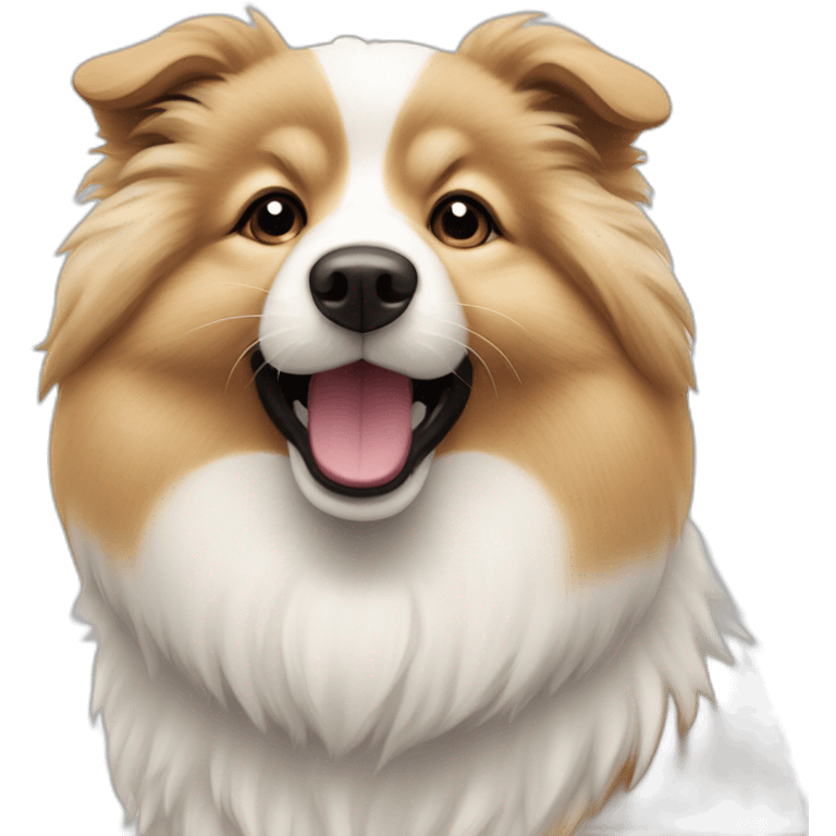 Iceland Sheepdog spitz happy emoji