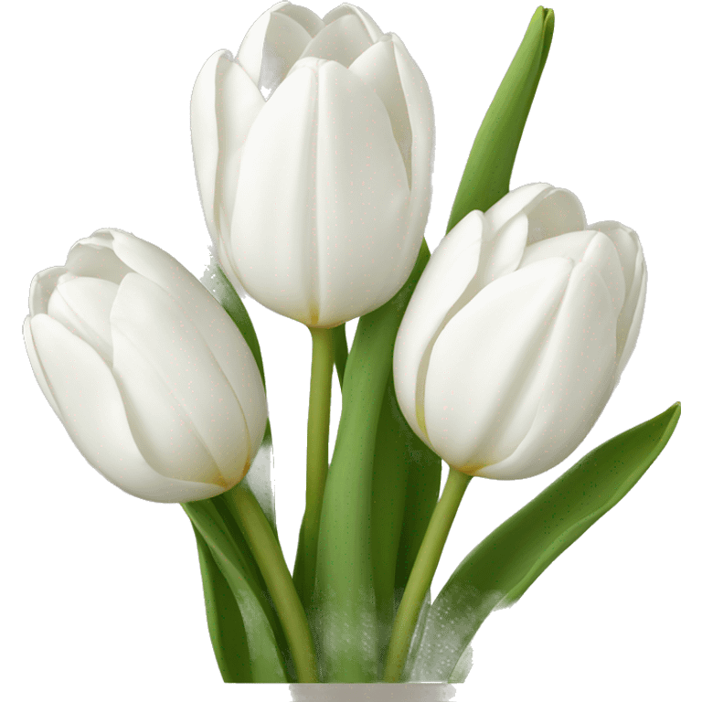 White Tulips emoji